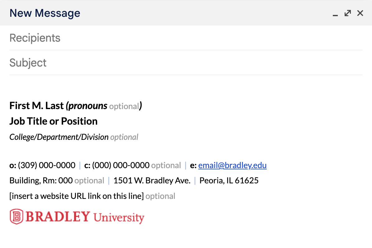 email signature